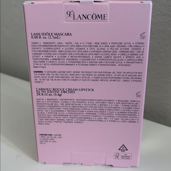 Lipstick and Mascara Set - Pink and Black - Picture 3 of 4